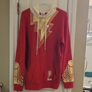 DC Shazam Red and Gold Hoodie